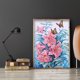 thumbnail image 5 of Cuadros Decorativos DIY parte especial forma diamante pintura Kit 5D lirio dibujo Tmvgtek embutido en tela, 5 of 9