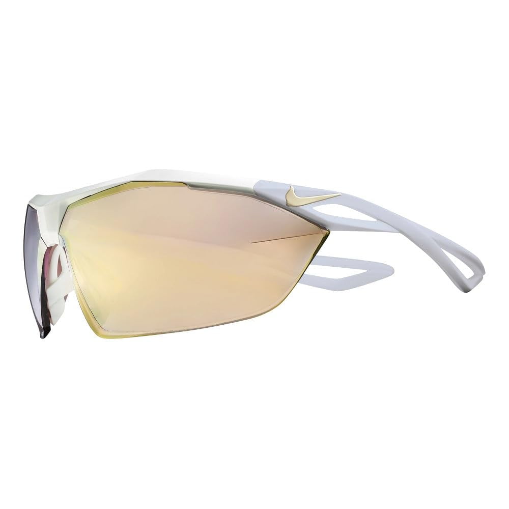 NIKE - ヴェイパーウイング　R Nike Vaporwing Sunglasses, Matte White Frame, Gold Mirror