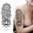 thumbnail image 2 of 3D Blossom Lady Shoulder Tatoos Leaf DIY Costom Sexy Arm Chains Pattern, 2 of 3