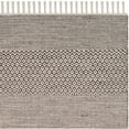 thumbnail image 3 of SAFAVIEH Montauk Karlene Geometric Striped Cotton Area Rug, Ivory/Anthracite, 4' x 6', 3 of 3