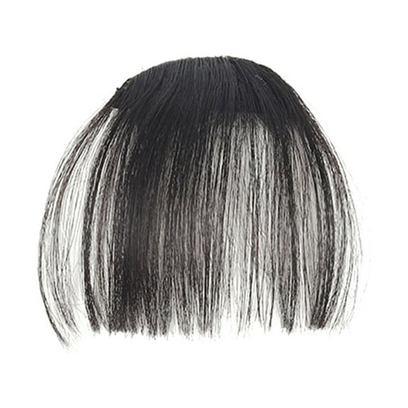 LOLIPPYY Hair Fringe for Women Length Matte Finish Black Faux Bangs 1Pack