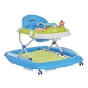 Dream On Me 2 in 1 Crossover Musical Walker and Rocker in Teal and Green
