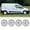 16 inch- Chrome, variant on Set of 4 16 inch hHubcaps Compatible for 2014-2023 Ford Transit Connect Snap-On Installation with retention rings, 16 inch Ford Steel Wheel Cover(Sliver Lacquer)