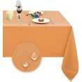 thumbnail image 1 of LAICAIW Nappe Rectangulaire 210 G/m2 - Nappe en Microfibre Robuste Résistante à l'Eau, Housse de Table Décorative pour Usage Extérieur et Intérieur (Orange, 60 x 60 Pouces), 1 of 7