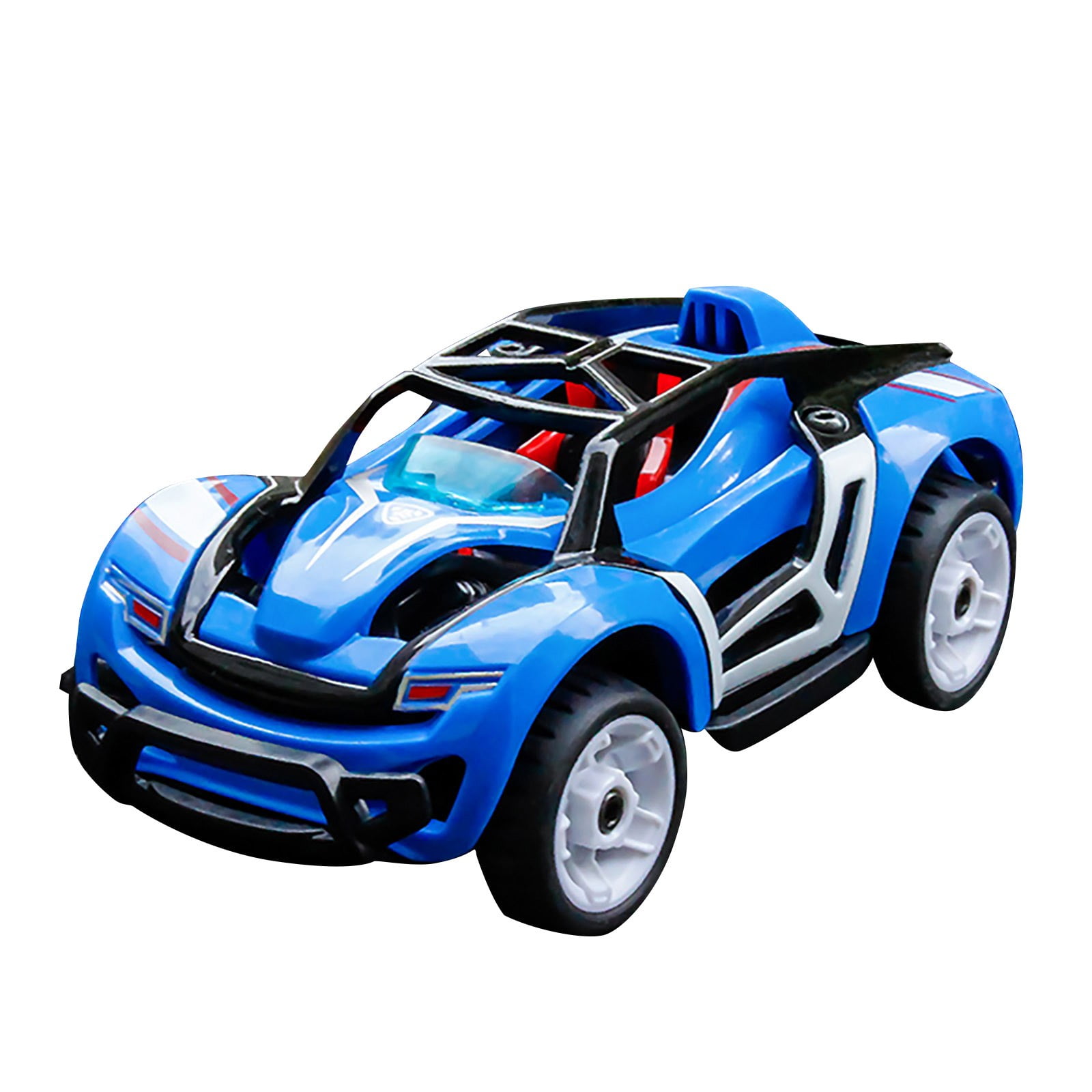 Pull Back Racing Cars Car Vehicles Playset Alloy Plastic Assembing