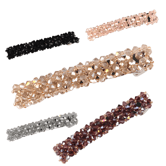 6 Pcs Women Hair Clips, Decorative Rhinestone Hair Side Clips, Fashion Barrettes Pins
