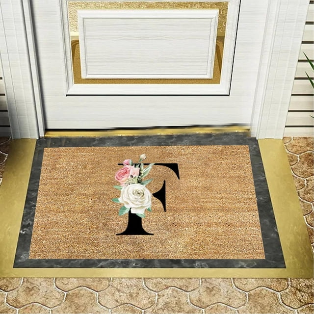 Wiueurtly Clearance Personalized Alphabet Doormat for Welcoming Guests At Your Doorstep 1PC