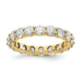 thumbnail image 2 of 14k Yellow Gold Round Cut Diamond Eternity Wedding Band Anniversary Ring Size 5 - 3 Ct., 2 of 5