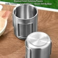 thumbnail image 4 of Yuarrent Vaso de agua portátil y plegable de acero inoxidable para acampar, duradero y resistente, ideal para acampar al aire libre, picnics y Kits de desorden para acampar 304--M (300 ml), 4 of 6