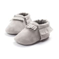 thumbnail image 5 of Infant Baby Fringe Moccasin Slipper Boys Girls Tassel Suede Leather Toddler Sneakers Soft Sole First Walking Loafers Crib Shoes, 5 of 5