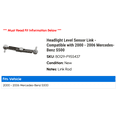 thumbnail image 2 of Headlight Level Sensor Link - Compatible with 2000 - 2006 Mercedes-Benz S500 2001 2002 2003 2004 2005, 2 of 2
