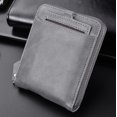 thumbnail image 4 of Pocket Wallet Faux Leather - Zipper Portable Credit Card Holder Bifold Wallet, 4 of 10