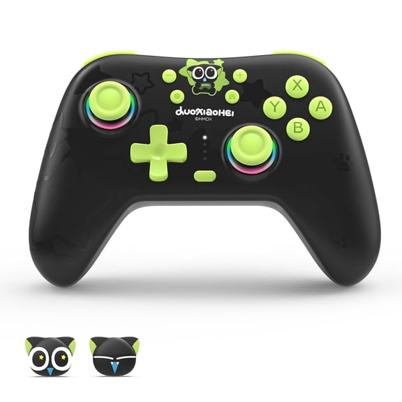 GeekShare Luo Xiaohei Switch Controller Hall Effect Controllers Wireless for Switch,PC,Android,iOS