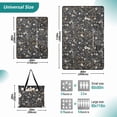 thumbnail image 2 of Dark Floral and Botanical Flower Extra Large Picnic Beach Blanket Waterproof Sand Proof Portable Outdoor Mat 60x80, 2 of 9