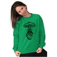 thumbnail image 4 of Heart Nuclear Explosion Symbolic Unisex Plus Fleece Graphic Sweatshirt Brisco Brands 2X, 4 of 5