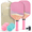 Pink, variant on Joysent Pickleball Paddles Set of 2, Lightweight Pickleball Racket for Beginner, USAPA Approved Fiberglass Surface Pickleball Set with Non-Slip Comfort Grip, Purple