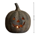 thumbnail image 2 of Halloween Decorations Pumpkin Candle Holder Lantern Vintage Autumn Farmhouse Table Decoration for Fall Home Indoor Outdoor Front Porch Mantel, 2 of 8