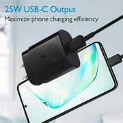Original 45W USB C Super Fast Charging Wall Charger for Samsung Galaxy S21 S21FE S22 S22+ S22 Ultra S23 S23+ S23 Ultra - 45 Watt Super Fast Charger & USB-C Cable - Retail Packaging!