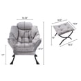 thumbnail image 6 of Light gray fabric, stable steel frame - Enjoy comfort in the living room, 6 of 6