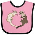 thumbnail image 3 of Inktastic Cute Ferret Heart Boys or Girls Baby Bib, 3 of 4