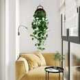 thumbnail image 5 of VGFVFSKGA Artificial Eucalyptus Hanging Vine, Artificial Hanging Plants Fern Vine, Faux Silk Violet, Fake Hanging Plants with Flowers for indoor Outdoor Wall Garden Wedding interior Decoration,Z1#D, 5 of 5