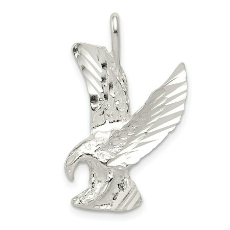 White Sterling Silver Charm Pendant Themed Men'S 29 mm 18