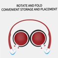 thumbnail image 4 of Typpkmm Foldable Wired Headphones with Head Mounted Headset Earphone 3.5mm, 4 of 7