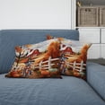thumbnail image 2 of Thanksgiving Great Dane Pilgrim Grateful, Thankful, Blessed Fall Welcome Pillow Cushion Double Sided Danes Dog Lover Gifts Throw Pillow - 00021, 2 of 4