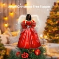 thumbnail image 3 of Ayieyill Angel Treetop, 12-Inch, Christmas Angel Tree Topper, Lighted Angel Tree Topper White -Christmas Tree Topper Decoration Ornament (Red), 3 of 9
