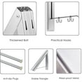 LNKOO Retractable Clothes Rack Wall Mounted Folding Clothes Hanger