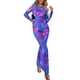 thumbnail image 1 of Vestido PRETTYGARDEN Maxi Ajustado con Estampado Floral y Mangas Largas XL, 1 of 8