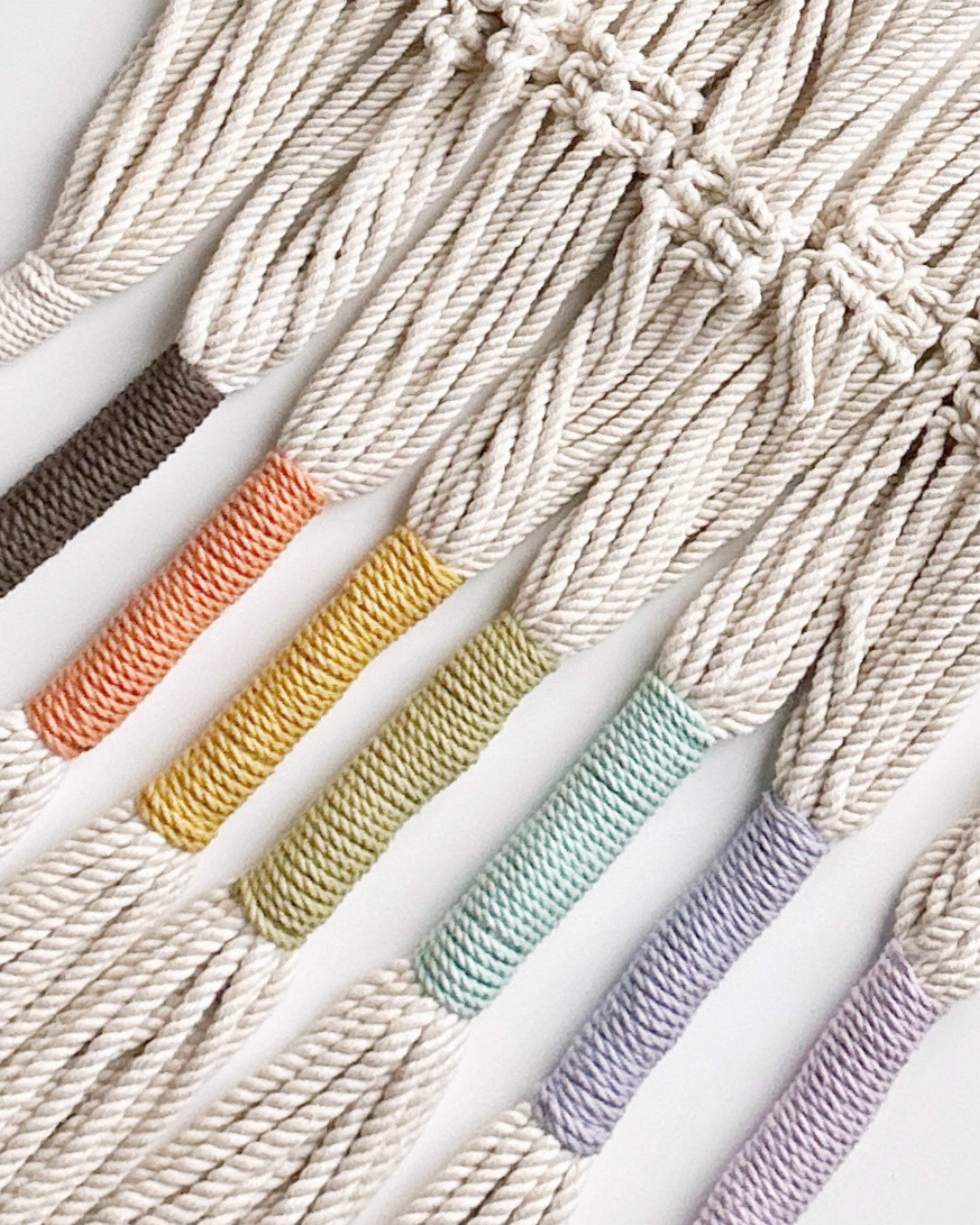 PILLOWPIA Macrame Plant Hanger 55" – Indoor Outdoor Boho Rope Plant Holder for 10" Pots – Hanging Planter Rack for Ceiling, Wall, or Window – Sage