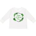thumbnail image 3 of Inktastic Happy St. Patrick's Day Clovers Boys or Girls Long Sleeve Toddler T-Shirt, 3 of 5