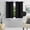 Black, variant on Black 1pc Versatil Solid Thermal Window Curtain Grommet Short Panel 28"x54" GHL54