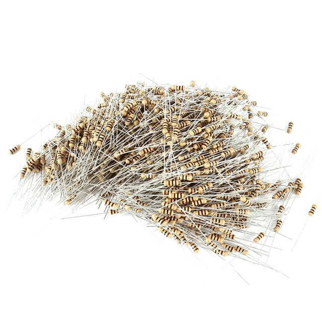 Resistor de película de carbono axial de 1000 piezas 100 Ohm 5% de tolerancia 1/4W