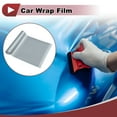 thumbnail image 2 of Unique Bargains Silver Tone Carbon Fiber Pattern Protective Car Wrap Film 1ft x 5ft Exterior Interior Vinyl Wrap Cover 5.5mil 1 Pc Universal, 2 of 7