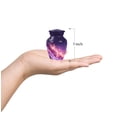 thumbnail image 3 of Star Galaxy Memorial Urn And Keepsake For Ashes, Blue Cremation Keepsake Urns For Adult Brother, Mini Urns For Human Ashes For Male And Female, Purple Small Urn For Mother And Father, 3 Inch, 3 of 7
