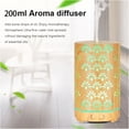 thumbnail image 2 of SMihono Mini Humidifiers for Bedroom Wood Grain Aroma Diffuser 200ml Colorful Night Light Atomizing Humidifier on Clearance, 2 of 9