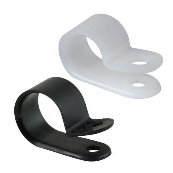 Nylon Cable Clamps - 1/4 to 1" - Black and White - Electriduct