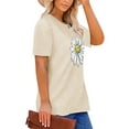 thumbnail image 3 of XCHQRTI Plus Size Daisy Women Tshirt Graphic Oversized Tees Short Sleeve Casual Tee, 3 of 8
