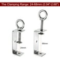 thumbnail image 4 of Uxcell 2Pcs Stainless Steel C Clamp 75mm Wide Jaw Opening Wood Clamps for Woodworking Welding Building Household Mounting, 4 of 5
