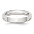 thumbnail image 1 of Bracelet Demi-Rond en Argent Sterling de 4 mm&44; Poli - Taille 9,5, 1 of 1