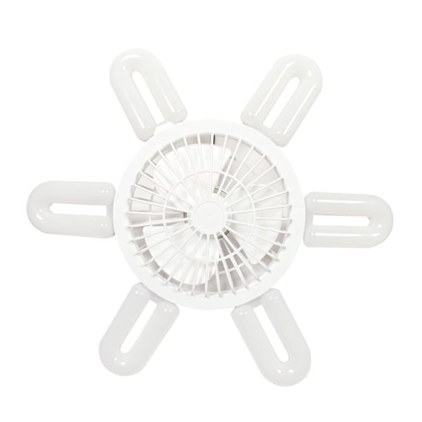 Monstrate Ventilador enfriador portátil recargable energía eólica fuerte Control remoto versátil para cualquier rango Electrodomésticos blanco luz de ventilador de 6 hojas