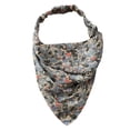 thumbnail image 2 of Siminsem Floral Hair Bandanas for Women, Soft Chiffon Triangle Head Kerchief with Ties, Bohemian Bandana Print Hair Scarf for Workout Yoga Daily Wear, E, One Size, 2 of 4