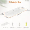 thumbnail image 3 of Bloques flotantes Lifewit de acrílico transparente para pared, 15 cm, paquete de 12 unidades, 3 of 9