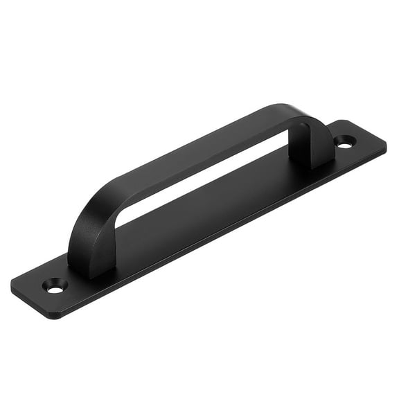 1 Pack Barn Door Handle, 5.79 Door Pull Handles, Patio Gate Handle, Black