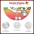 thumbnail image 6 of Lsque Sanrio Print Christmas Tree Skirt with Ties and Velcro,Xmas Holiday Decorations, Adjustable Tree Skirt-36", 6 of 6