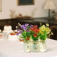 thumbnail image 4 of 6-Piece Mason Jar Centerpiece Set - Farmhouse Decor with LED Lights & Colorful Daisies for Kitchen, Wedding, Christmas (500ml, Battery-Powered), 4 of 4