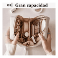 thumbnail image 2 of Cosmetiquera Neceser Organizadora Viaje Gran Capacidad Mujer Xtellar Blanco Cuero Pu, 2 of 3