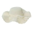 thumbnail image 4 of Sombreros de paja para mujer, sombrero para el sol, visera de moda, sombrero de protección solar bohemio para mujer Blanco, 4 of 9